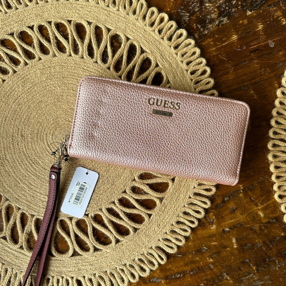 guess rose wallet